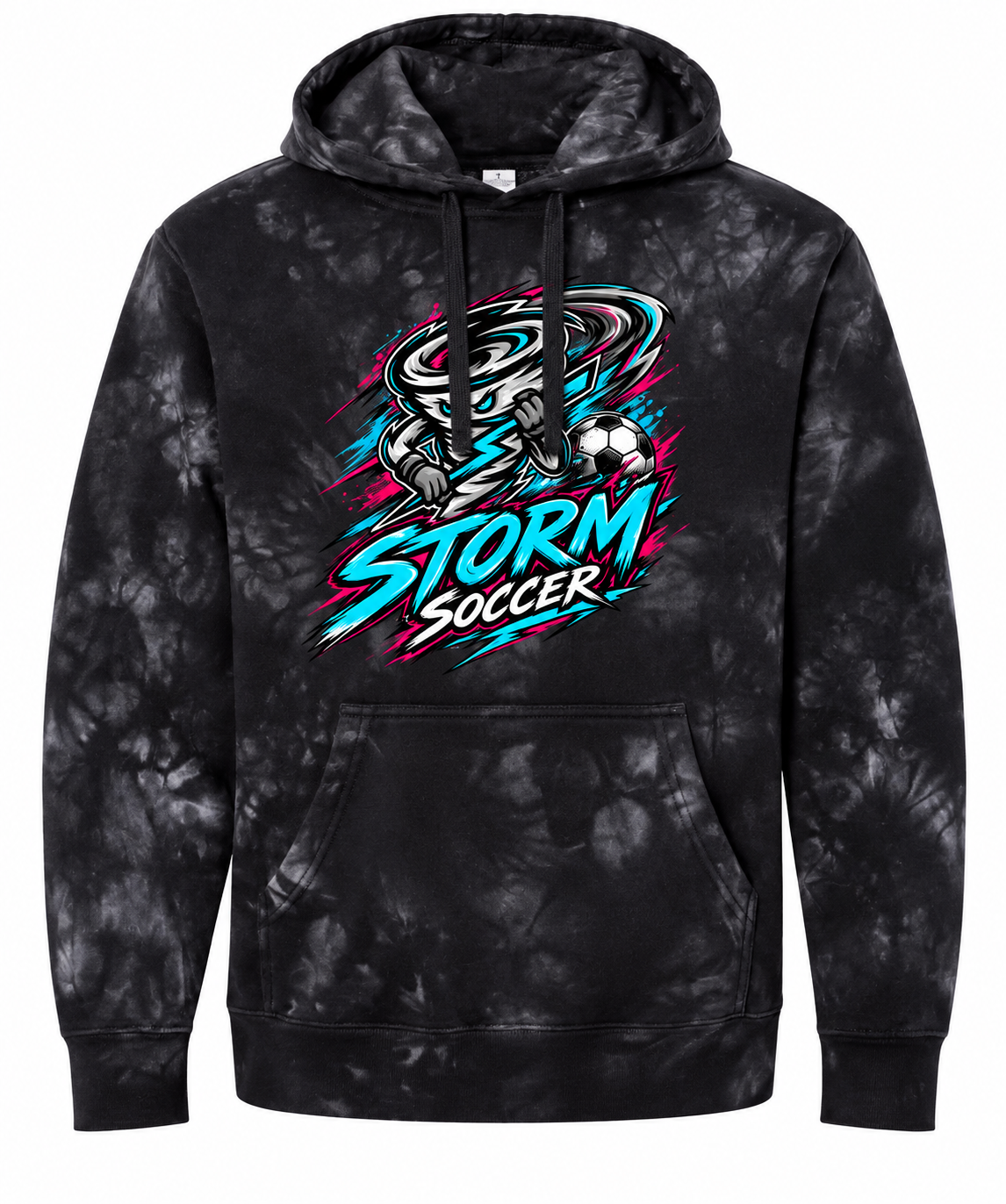 Tie-Dye Storm Soccer Hoodie